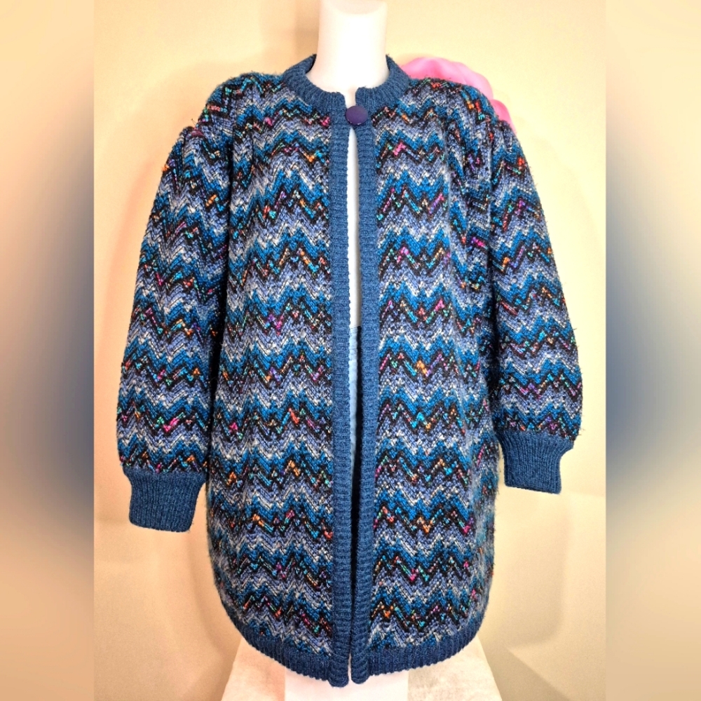 Warm Cozy Vintage Sweater Cardigan Grammacore Grampacore